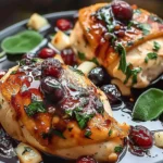 Cranberry Brie Stuffed Chicken