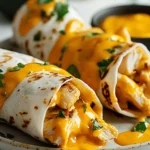 Cheesy Garlic Chicken Wraps