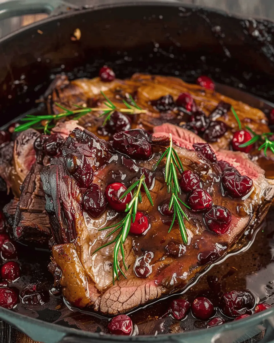 Cranberry Balsamic Roast Beef: A Juicy Holiday Delight