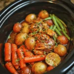 Slow Cooker Honey Garlic Chicken and Veggies
