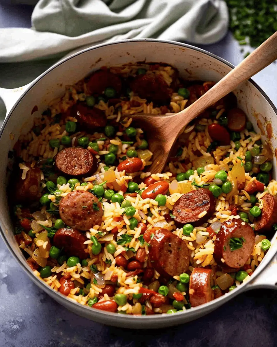 One Pot Sausage And Rice Delight: Easy Comfort Food Recipe