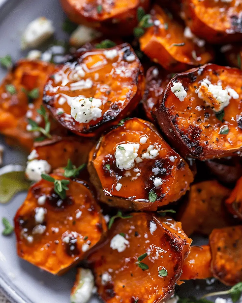 Roasted Sweet Potato Rounds with Honey and Feta: A Delicious Twist