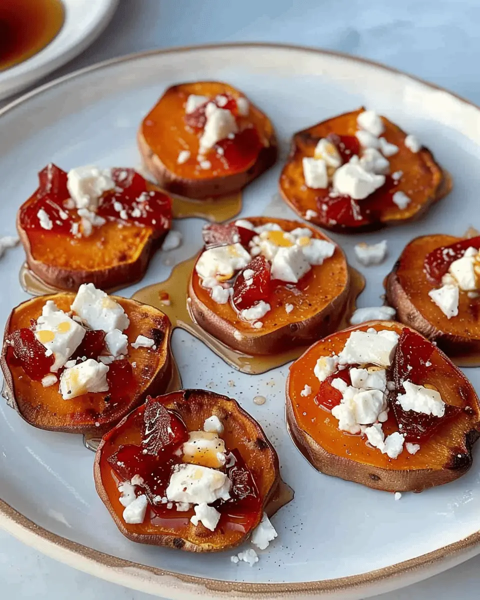 Roasted Sweet Potato Rounds with Honey & Feta: Easy and Delightful