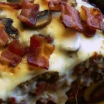 Bacon Mushroom Swiss Cheese Meatloaf