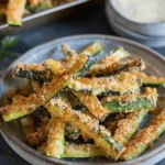 Baked Zucchini Fries with Parmesan KETO LOW CARB