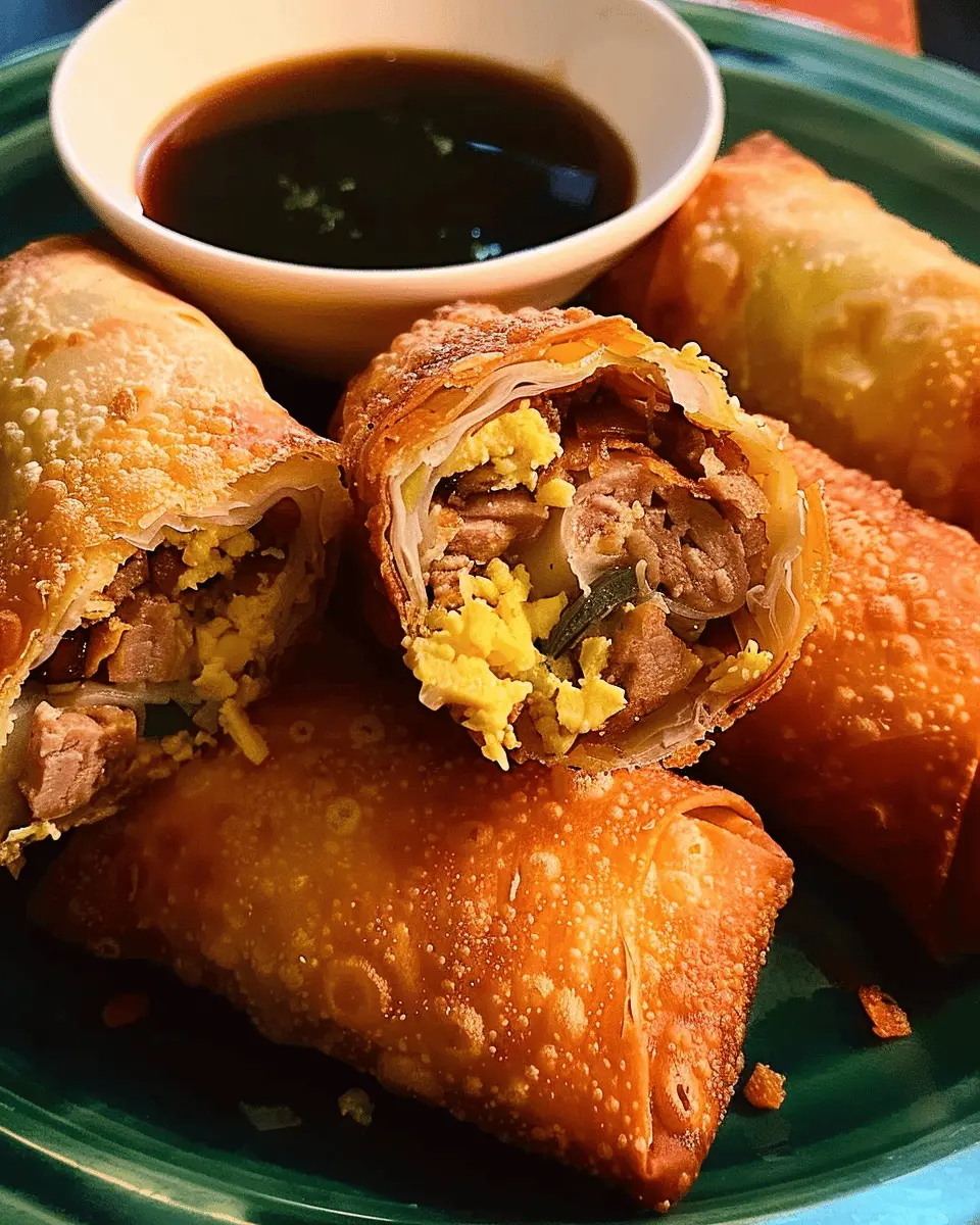 Homemade Egg Rolls: Easy Recipe with Turkey Bacon and Chicken Ham