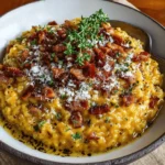 Pumpkin Risotto with Bacon & Parmesan
