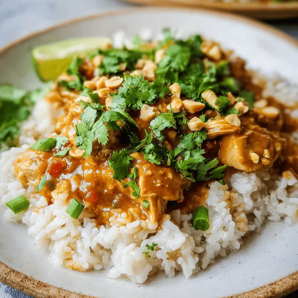 Slow Cooker Peanut Chicken: Easy, Flavorful, and Irresistible