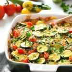 Parmesan Tomato Zucchini Bake