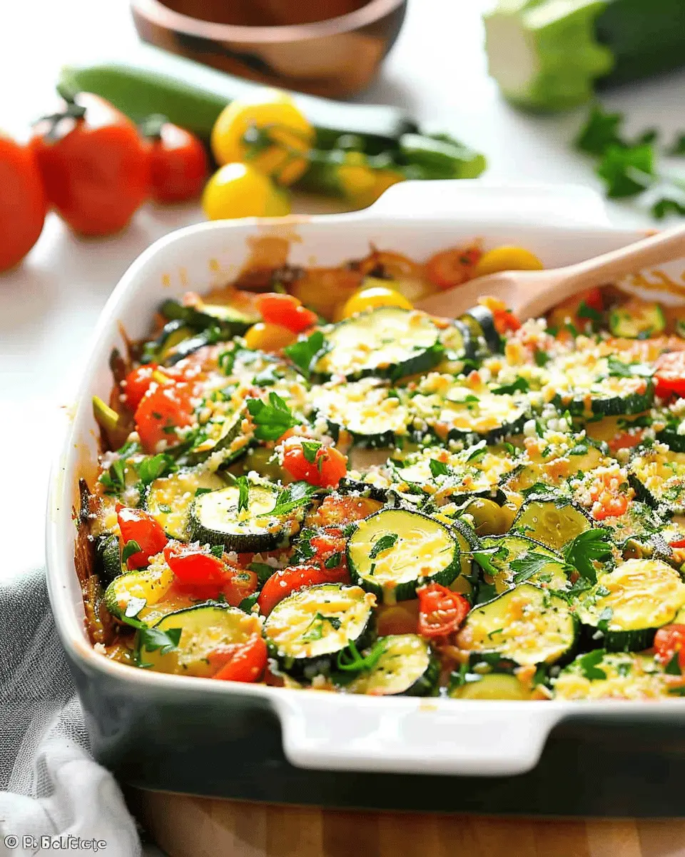 Parmesan Tomato Zucchini Bake: A Deliciously Easy Comfort Dish