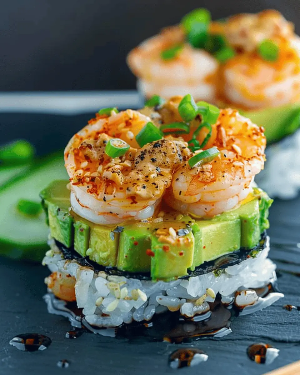 Spicy Shrimp Sushi Stacks: Easy, Delectable Taste Experience