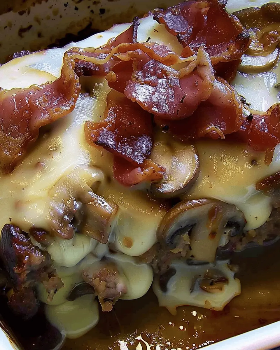 Mushroom Swiss Cheese Meatloaf: A Juicy Twist on Comfort Food