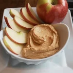 Delicious Apple Slices with Peanut Butter Dip Snack