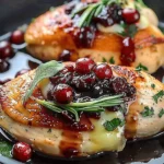 Impressive Cranberry Brie Stuffed Chicken
