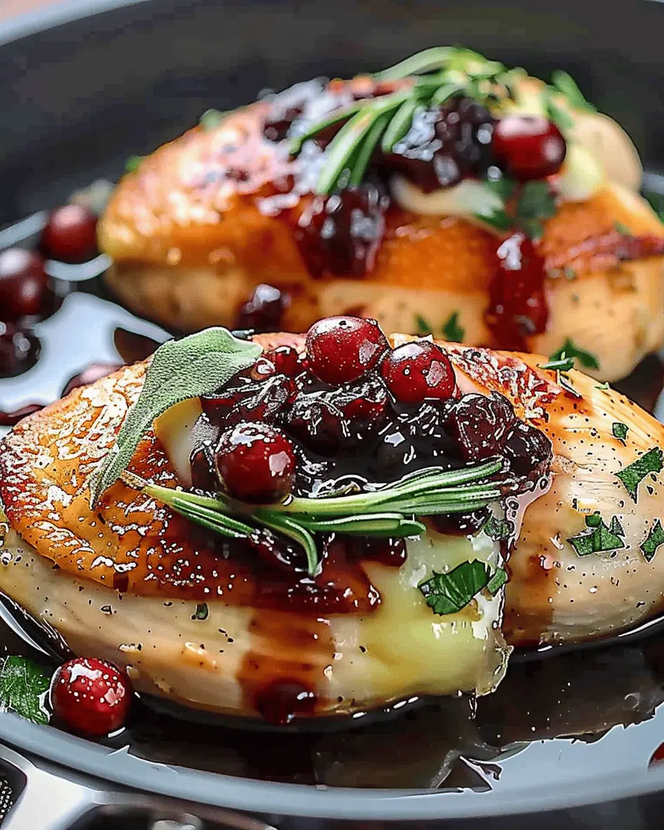 Impressive Cranberry Brie Stuffed Chicken: Easy Gourmet Delight