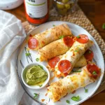 Cheesy Pepperoni Pizza Roll-Ups with Low-Carb Tortillas