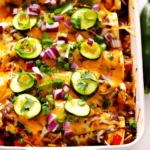 Cheesy Baked Zucchini Enchiladas