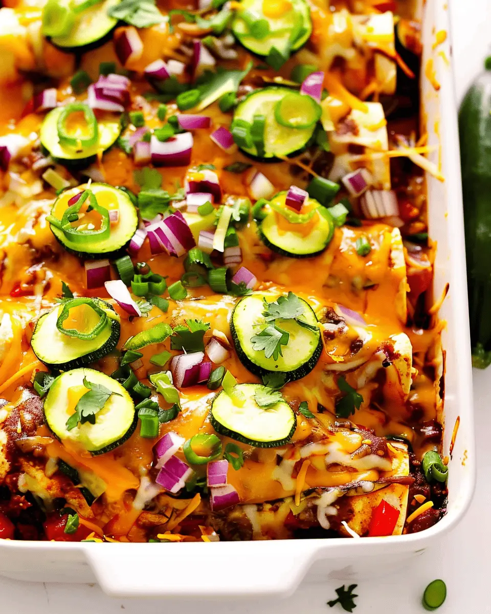 Cheesy Baked Zucchini Enchiladas: Indulgent and Easy to Make