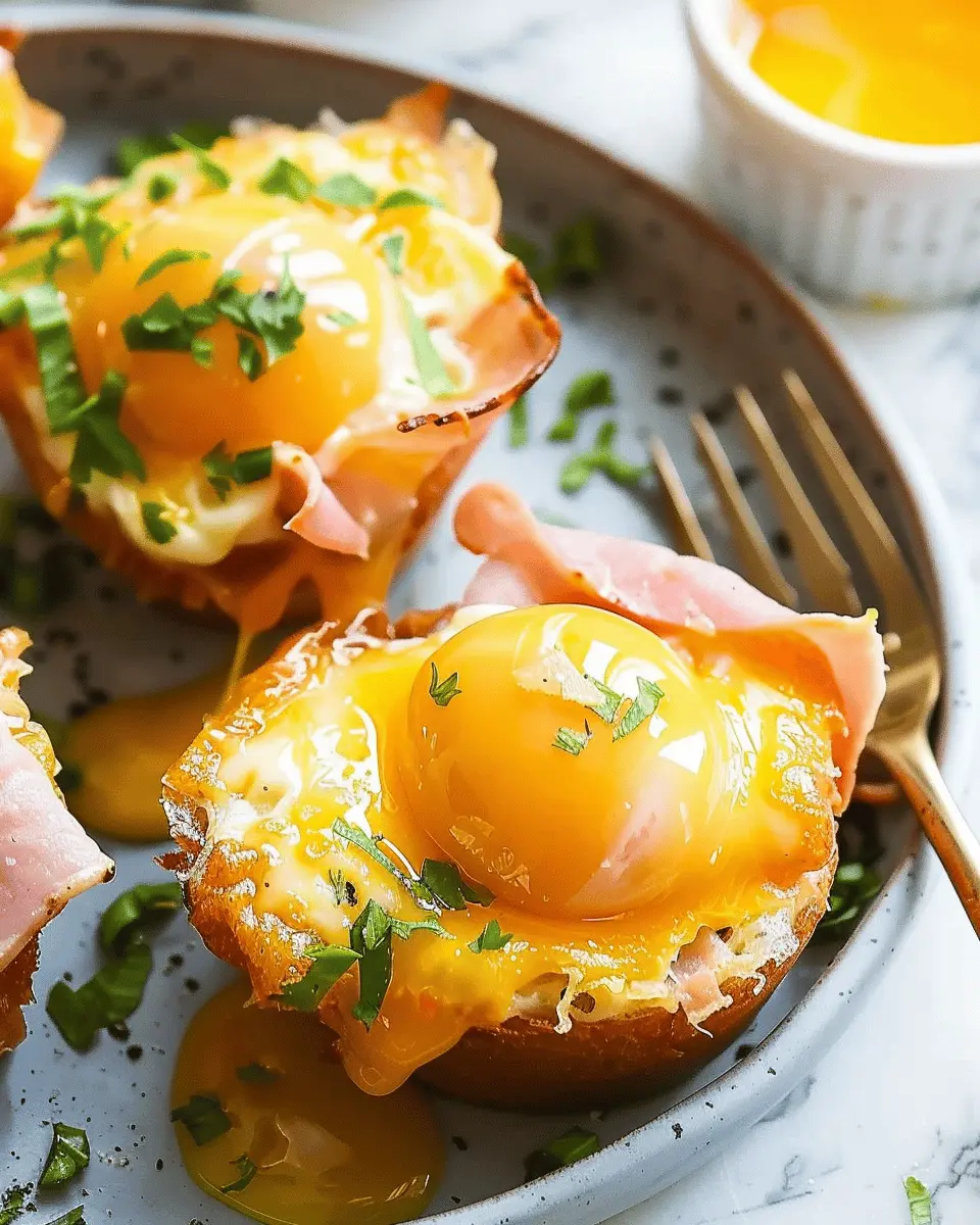 20-Minute Baked Ham and Cheese Egg Cups with Turkey Bacon Delight
