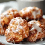 Baked Apple Fritters with Glaze Recipe