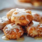 Baked Apple Fritters with Glaze