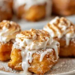 Baked Apple Fritters with Glaze