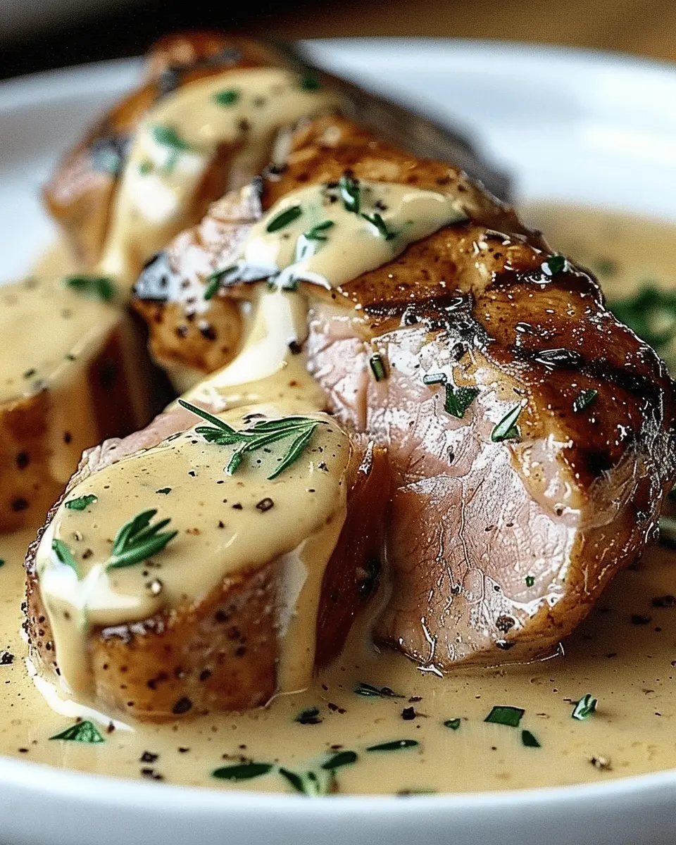 Best Ever Pork Tenderloin with Indulgent Dijon Cream Sauce