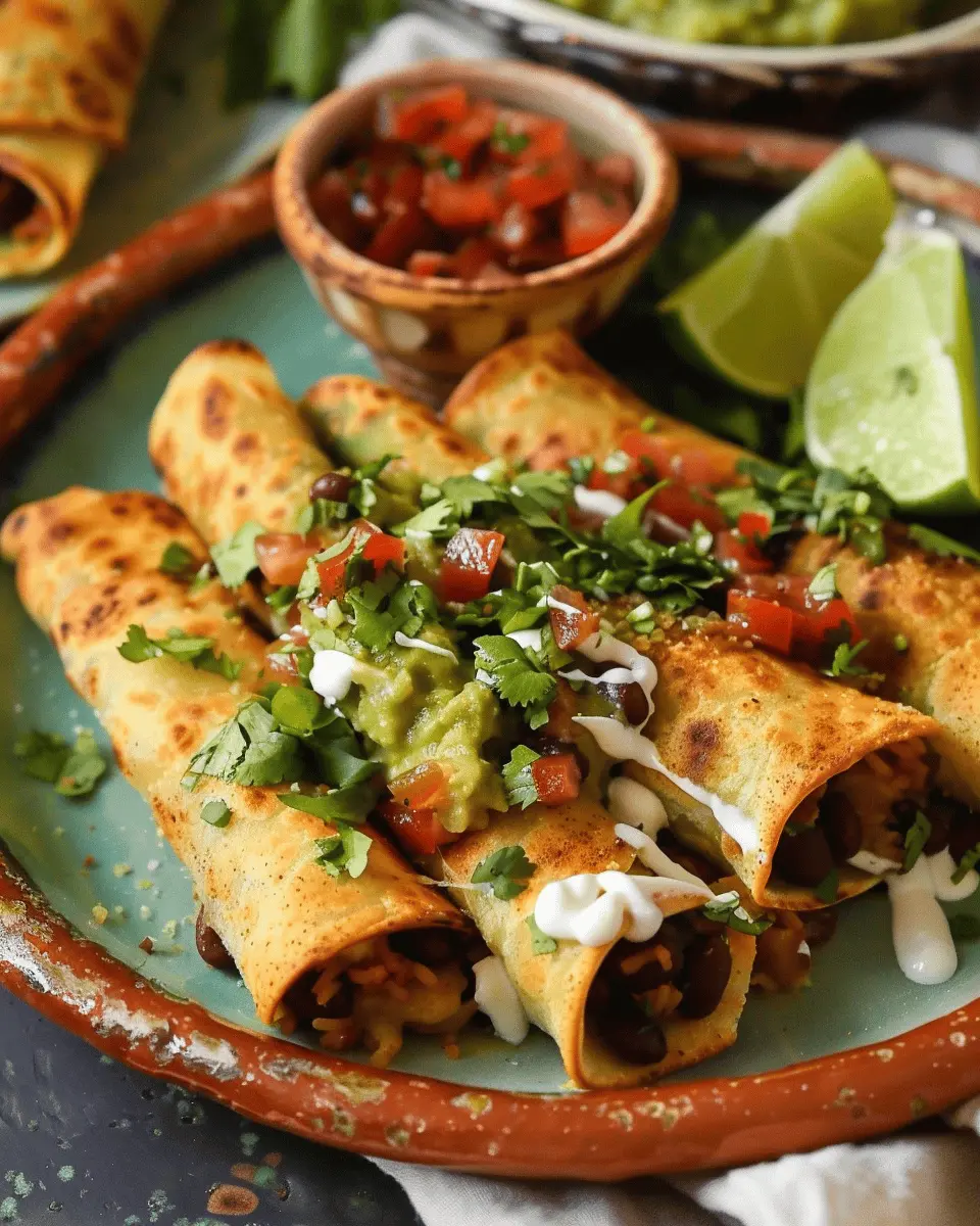 Black Bean Flautas: Easy, Delicious, and Homemade for Everyone