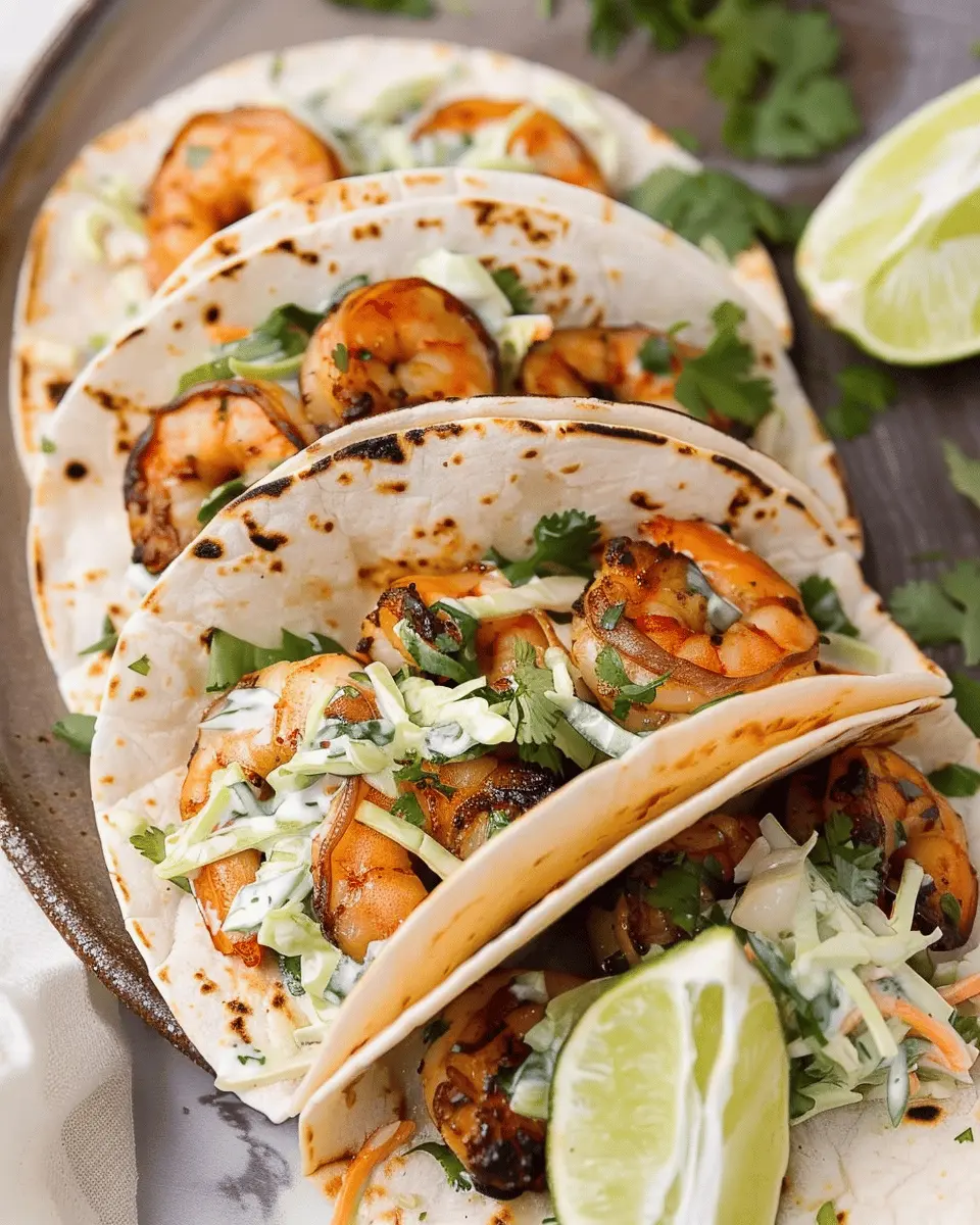 Cilantro Lime Shrimp Tacos: Best Recipe with Creamy Slaw