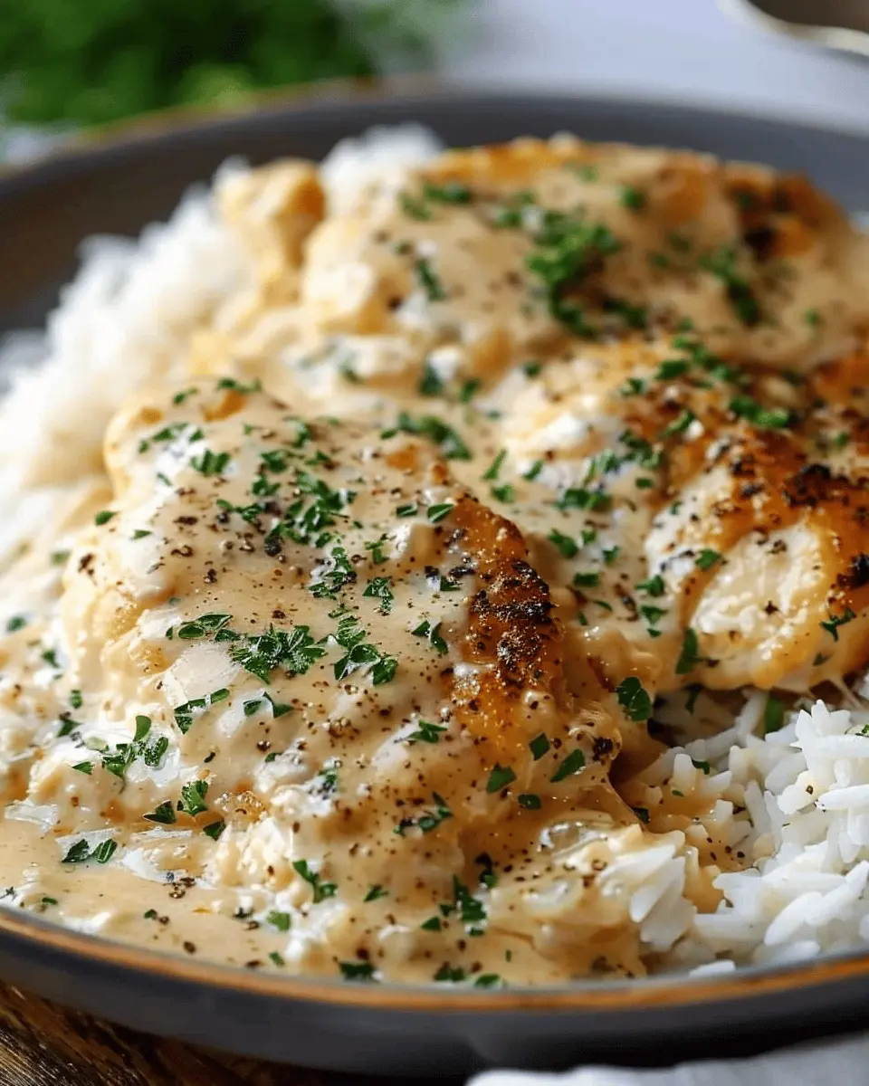 Creamy Smothered Chicken and Rice: A Cozy Family Delight