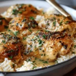 Creamy Smothered Chicken And Rice