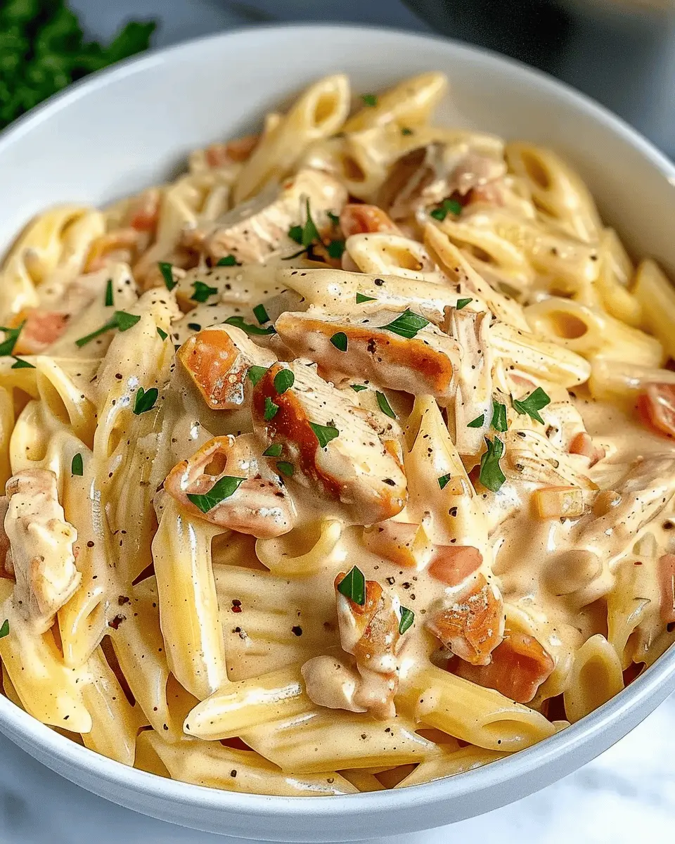 Crock Pot Creamy Cajun Chicken Pasta: Easy Turkey Bacon Twist