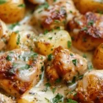 Garlic Parmesan Crockpot Chicken and Potatoes