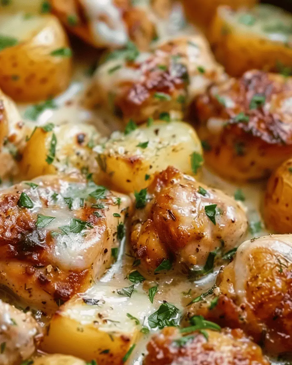 Garlic Parmesan Crockpot Chicken and Potatoes: Easy Comfort Food Recipe