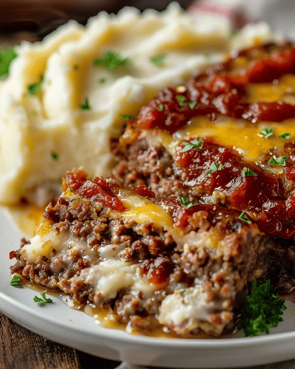 Meatloaf with Mashed Potatoes: Indulgent Turkey Bacon Delight