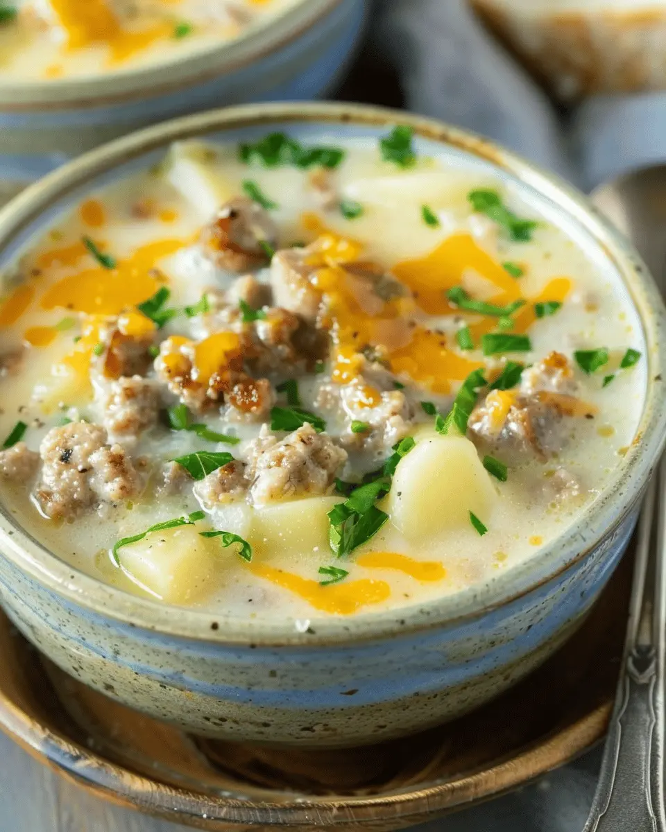 Sausage Potato Soup: Easy Comfort Food with Turkey Bacon Delight