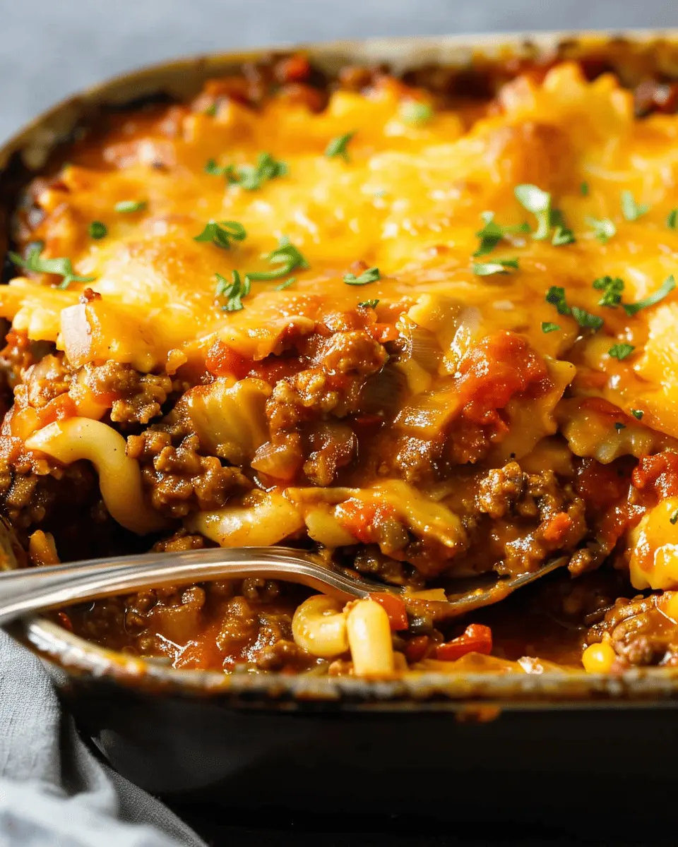 Sloppy Joe Casserole: Easy Turkey Bacon Comfort Food Delight