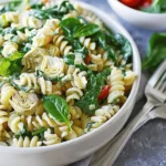 Spinach Artichoke Pasta Salad