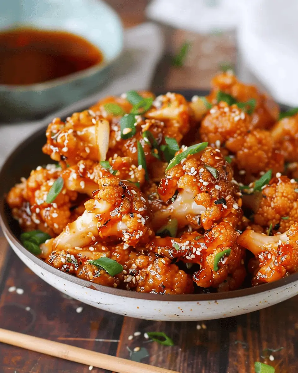 Sticky Sesame Cauliflower: Easy Recipe for Indulgent Flavor