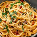 Vegan Creamy Sun Dried Tomato Pasta Recipe