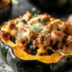 Sausage Stuffed Acorn Squash