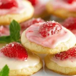 Strawberry Lemonade Melt Away Cookies