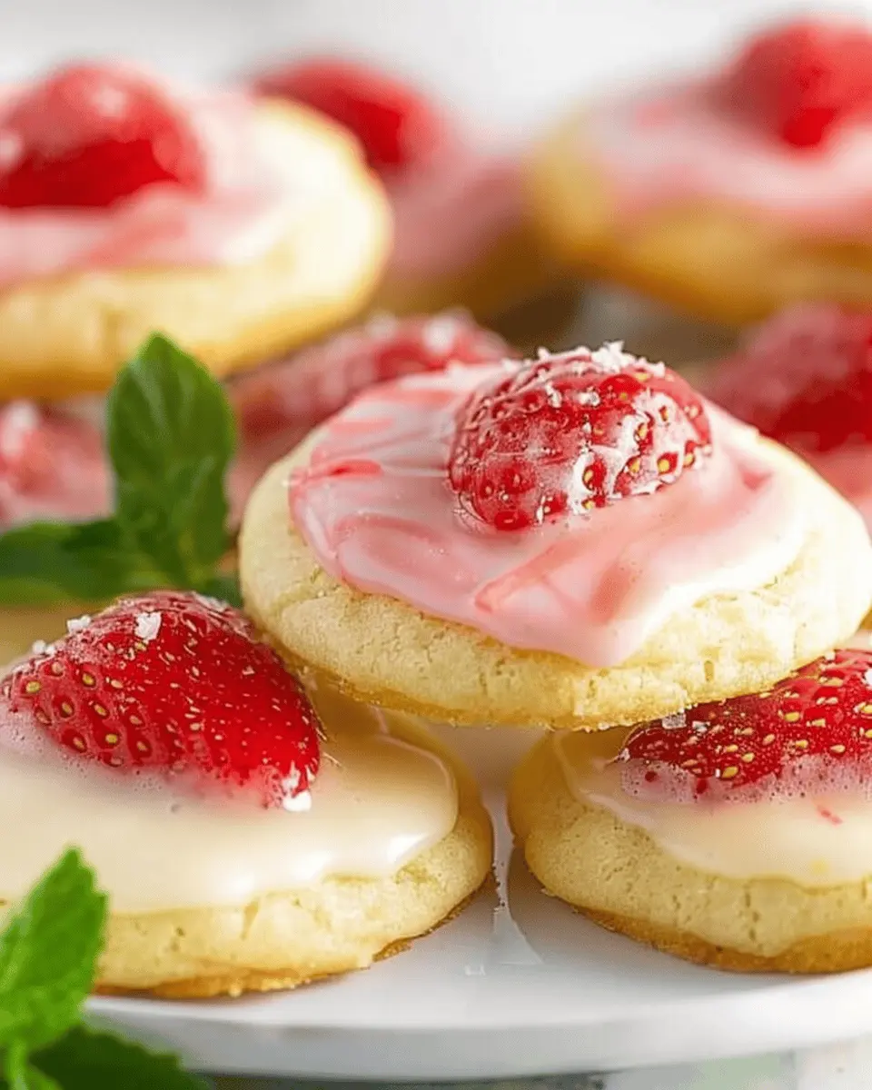Strawberry Lemonade Melt Away Cookies: Easy, Refreshing Treats