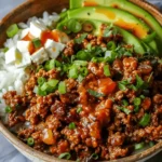 Ground Beef Hot Honey Bowl