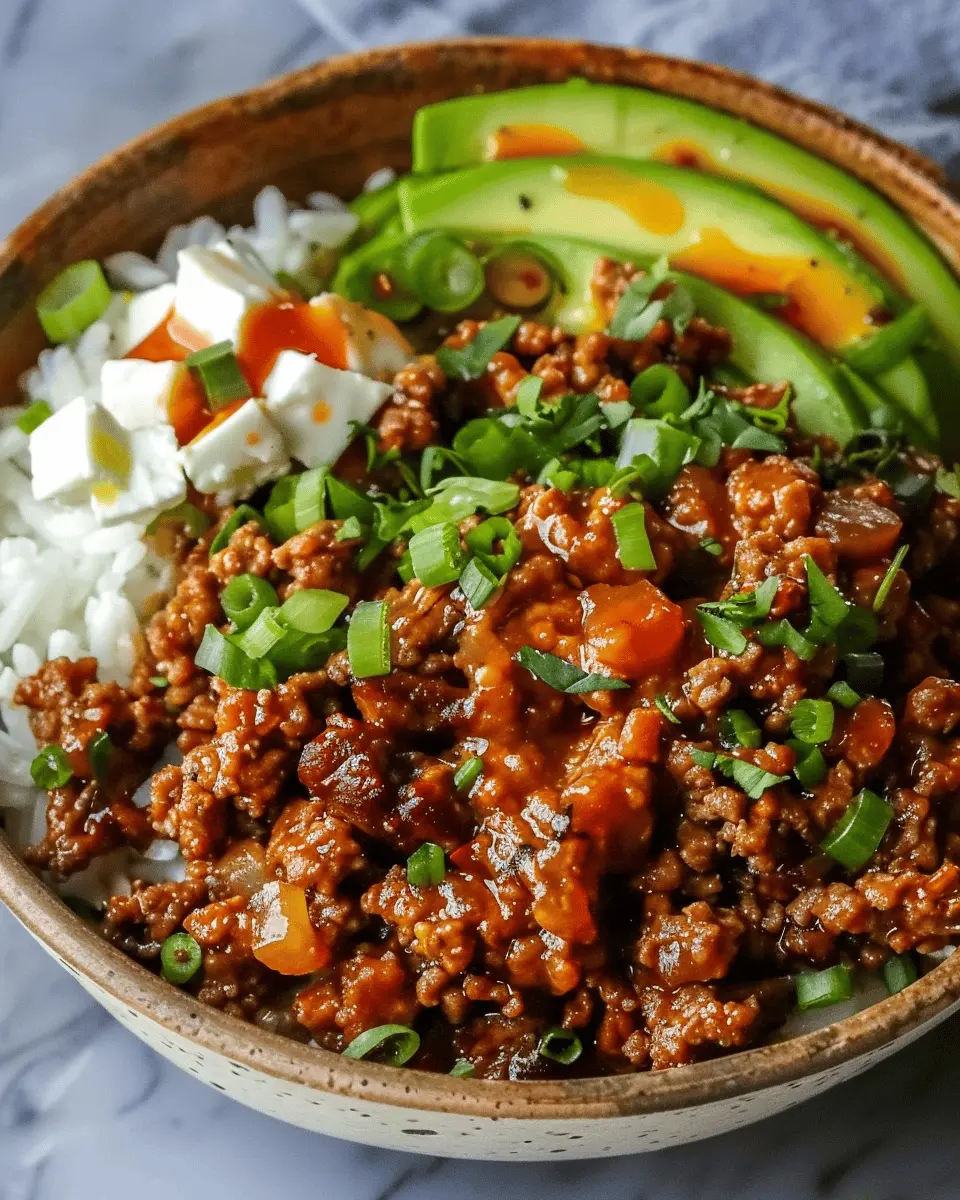 Ground Beef Hot Honey Bowl: Easy Comfort Food Delight