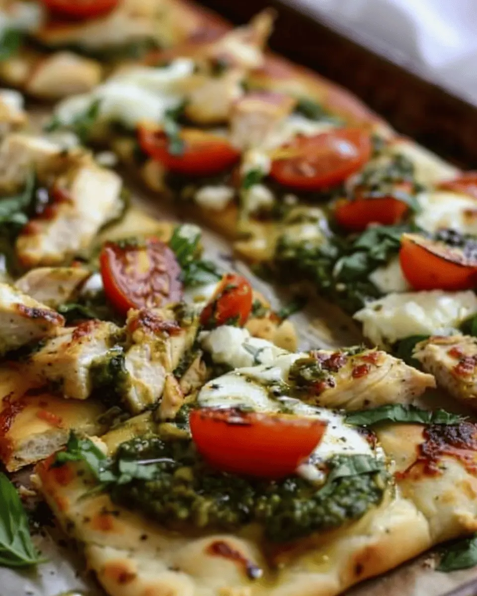 Pesto Chicken Flatbread: Easy, Flavorful Meal for Home Chefs