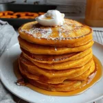 Pumpkin Cottage Cheese Pancakes