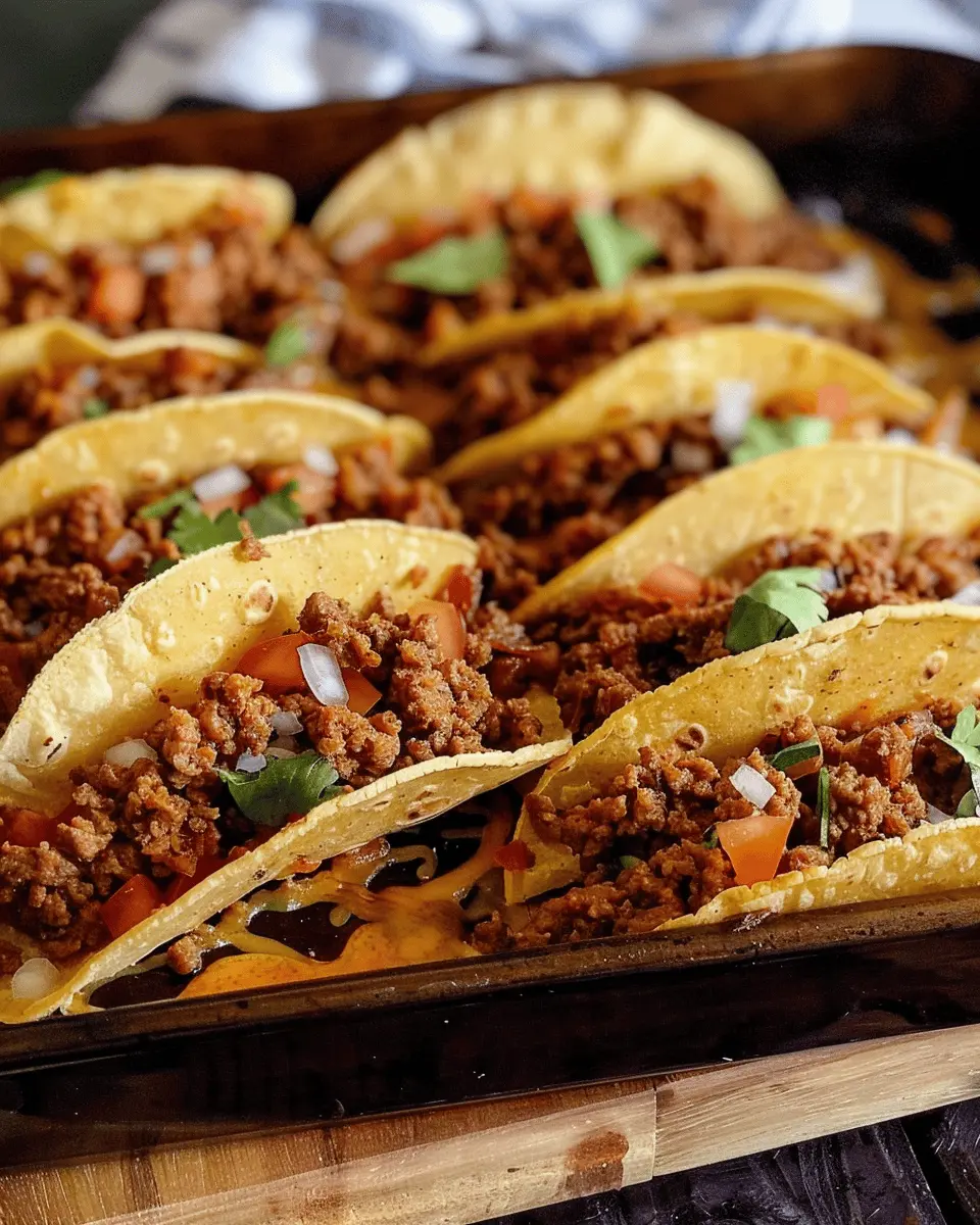 Crispy Ground Beef Tacos: The Best Homemade Delight for Taco Night