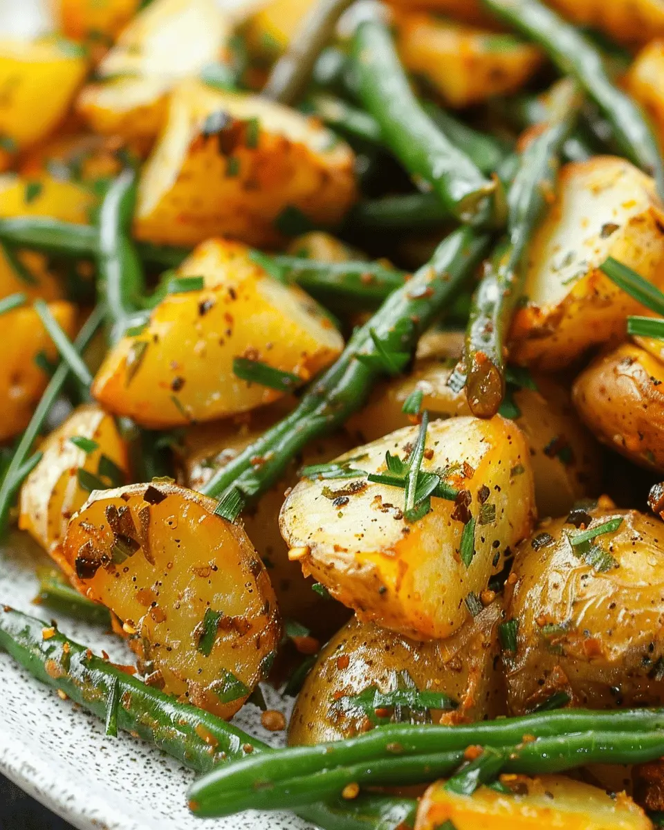 Potatoes and Green Beans: Easy Turkey Bacon Skillet Delight