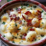 Bacon Cheddar Gnocchi Soup